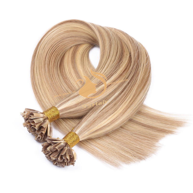SSHair // U-tip Hair Extensions // Remy Hair // 27#P613# // Straight