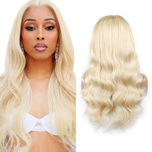 Vast 150% 180% Virgin Human Hair Lace Front Wig 613 Human Hair Lace Wig 13x4 613 Remy Body Wave Wig For Black Women 