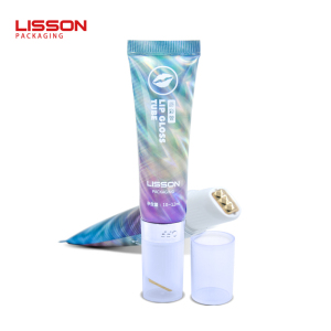 Roller ball lip gloss tube packaging