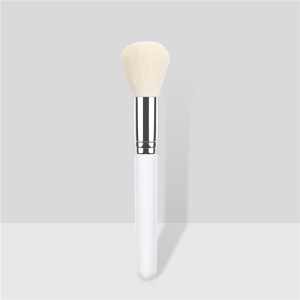 Single white synthetic hair Makeup powder brush 