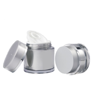 Round cream container PMMA acrylic 8 oz / 250ml cosmetics jar
