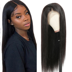 Vast Brazilian Straight Glueless 360 Lace Front Human Hair Wig With Baby Hair Pre Plucked Remy Natural Wig For Women 