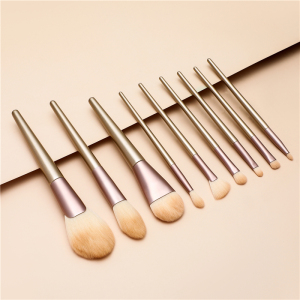 Professional High quality 9pcs Synthetic makeup brush set free sample 