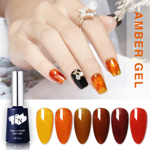 Soak Off Uv Gel Glass Nail Polish Custom Private Label Nail Art 6 Colors Glass Nail Gel Polish