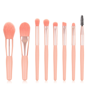 Professional 8pcs Pink Synthetic hair makeup brush set in stock