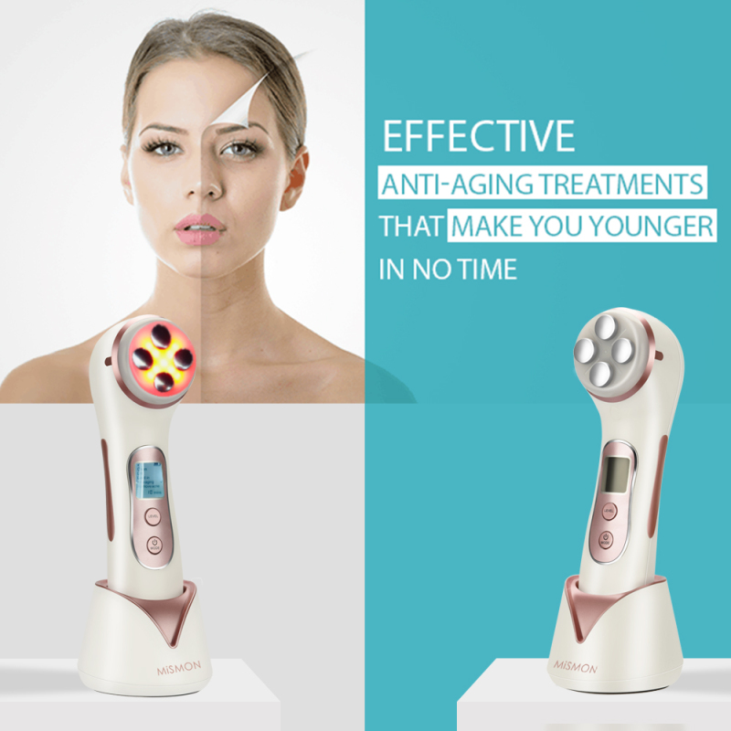 Mismon Portable Multi-function Anti-aging Skin Beauty Care RF Face Massage With LED phototherapy