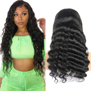 Vast Fast Delivery Indian Human Hair Wigs Loose Deep Wave Indian Hair Lace Wigs Wet And Wavy Human Hair Lace Front Wig 