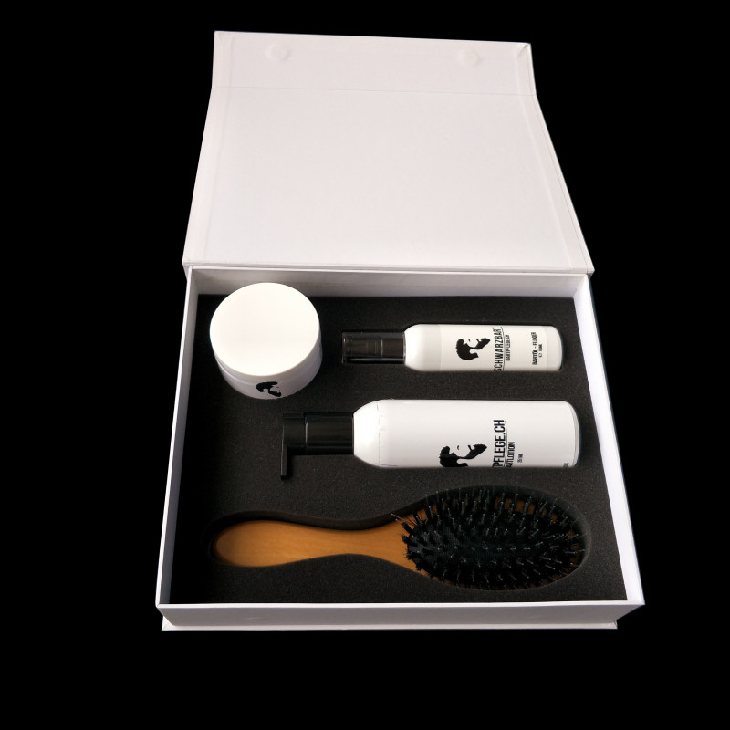 custom magnet packaging box for beard care kit set