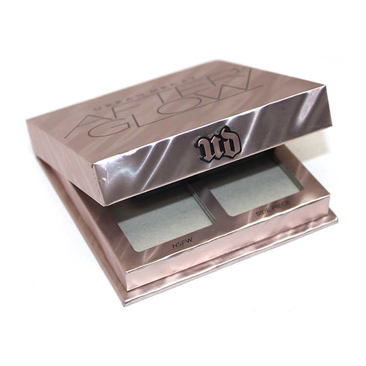 high quality magnetic cardboard custom design eye shadow packaging box