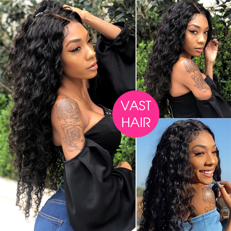 Vast Beauty stage New Product 13x6 Loose Deep Wave HD Transparent Lace Frontal Wig 
