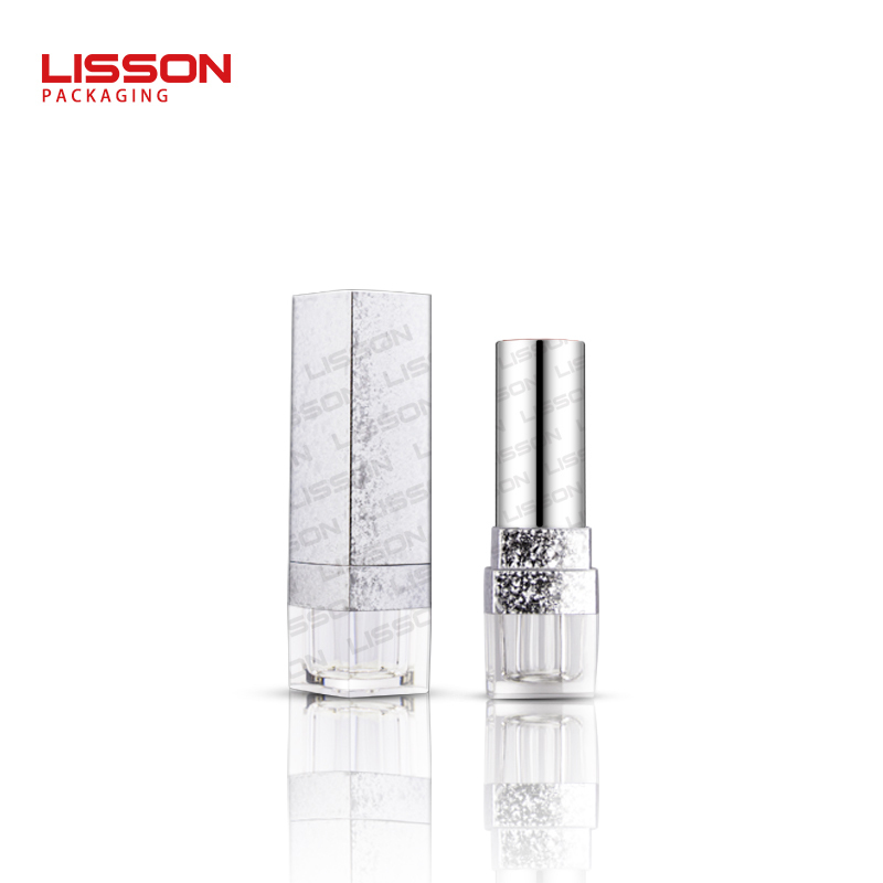Lip gloss tube packaging with acrylic screw cap