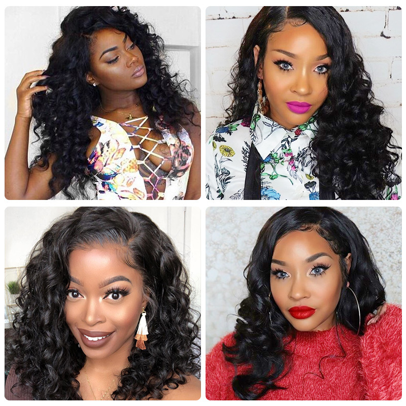 Vast Hot Sale Loose Wave Wigs 4x4 Lace Front Human Hair Wigs for Black Women Prepluck Glueless Brazilian Remy Human hair Wigs 