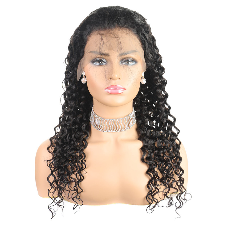 Vast Brazilian Remy Hair PrePlucked With Baby Hair Swiss 360 Lace Frontal Human Hair Wigs For Black Women In Stock 