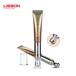 Vibration human sense eye cream tube with diamond design applicator