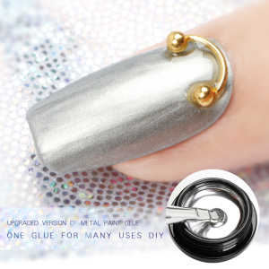 Manufacturer Private Label Metal Painting Gel Silver Colors Soak Off Uv Led Nail Polish From China 