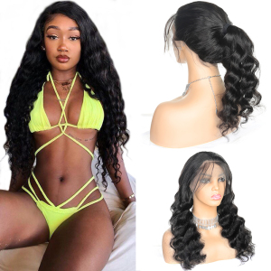 Vast Cheap Wholesale Raw Brazilian Unprocessed Virgin Remy Loose Deep Wave Human Hair Wig With Baby Hair 