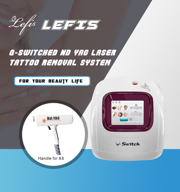 LEFIS q switched nd yag laser tattoo removal machine 1064nm 532nm 1320nm