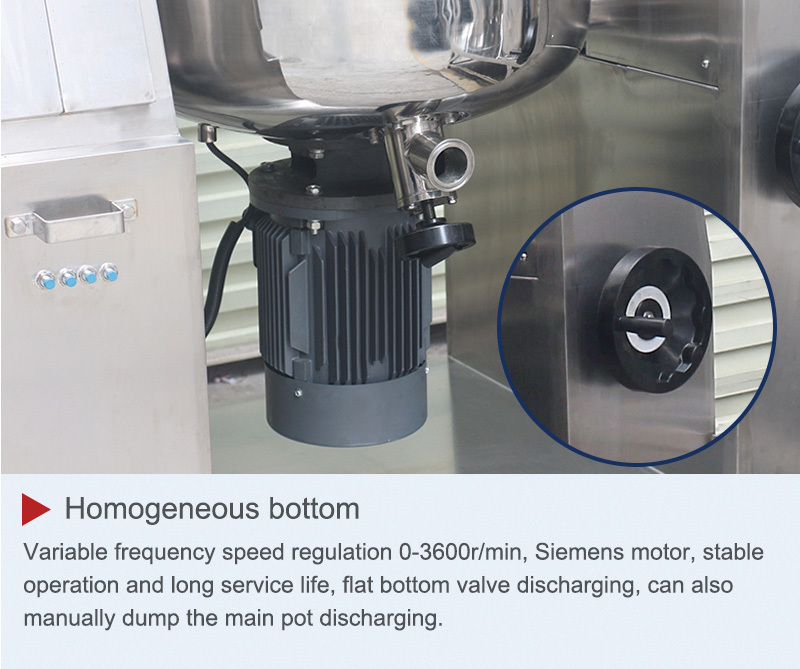 100L Cosmetic Cream Lotion Ointment Making Machine Vacuum Emulsifying Mixer With Hydraulic Lifting