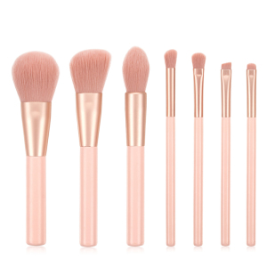 Best price Pink Synthetic makeup brush set 7pcs