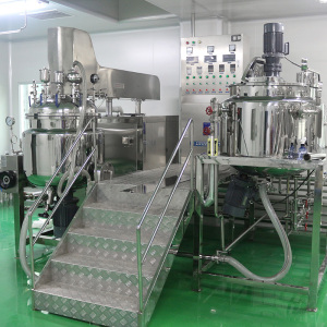 200L High Quality Cosmetic Products Mixing Equipment With Bottom Homogenizer