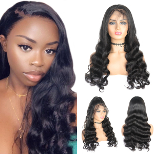 Vast Brazilian Loose Wave Lace Front Human Hair Wigs For Black Women 360 Lace Frontal Wig Pre Plucked Remy Hair Natural Wig 