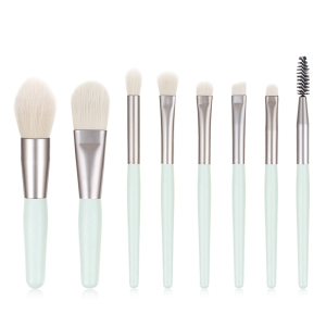 Top quality Sythetic Makeup Powder brush set 8pcs with wooden handle