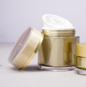 Plastic round 8 oz / 250ml cosmetic jar PMMA acrylic cream jar