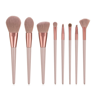 Hot sale 8pcs rose gold makeup brush set 
