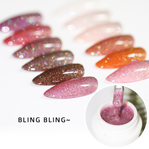 Soak Off Nail Polish Gel Nail Art Professional Private Label 12 Colors High Gloss Esmaltes Uv Glitter Gel Polish 
