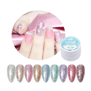 Glitter Gel Polish Manufacturer Oem 9 Colors Nail Art Salon Soak Off Uv Gel Polish 