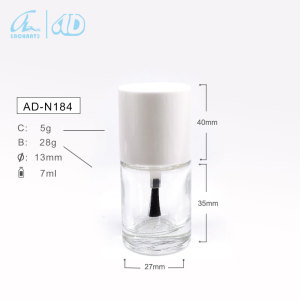 N184 high quality round nail polish bottle 10ml