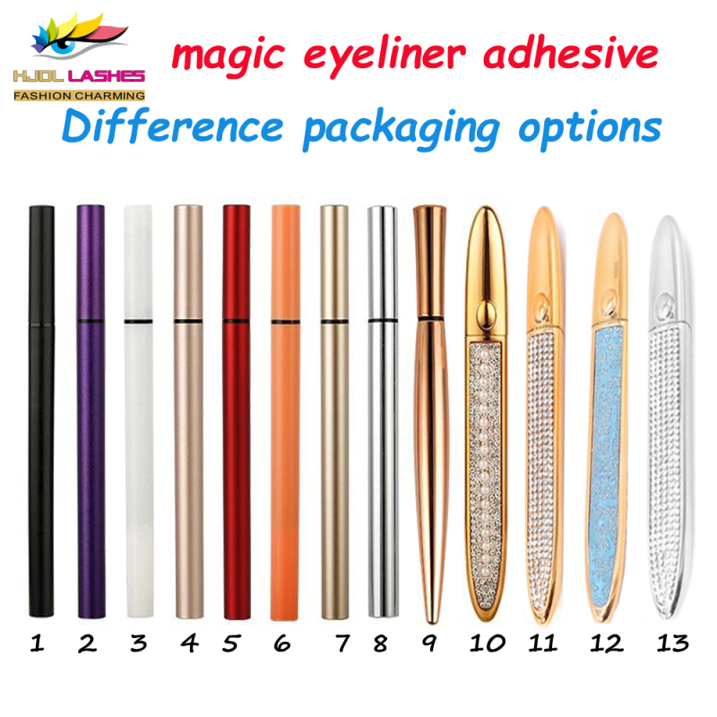New Design Self Waterproof Smooth Long Lasting Adhesive Eyeliner Private Label Mink Lashes Magic Eyeliner lashes