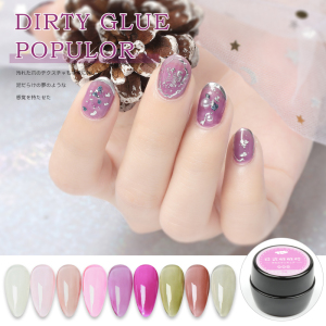 Manufacturer Professional Custom Private Label Colorful Soak Off Led Nail Polish Glitter Uv Gel Nail Gel 