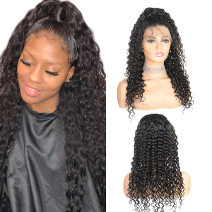 Vast Indian 13*6 Deep Wave Swiss Lace Frontal Wig 10-24 Inch Glueless Lace Front Wigs Natural Black Wigs For Black Women 