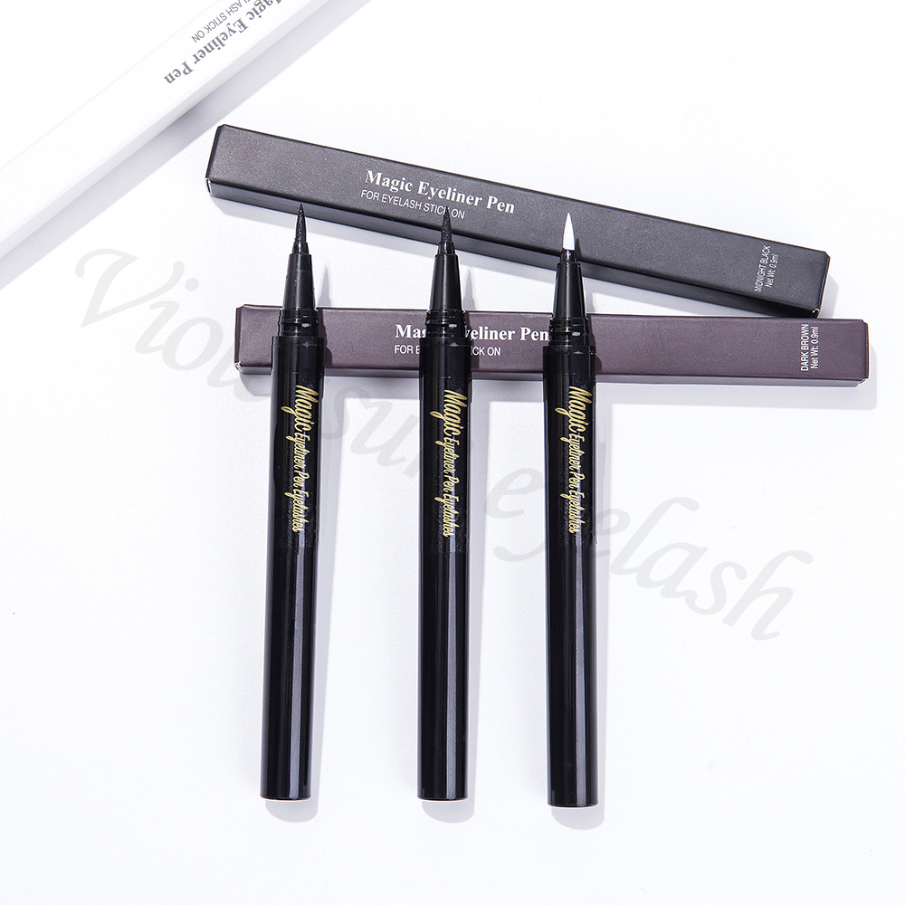 Violetsun premium magic full strip eyelash magic  adhesive eyeliner pen 