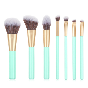 Good quality Professional 7pcs Gold ferrule makeup brush set