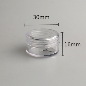 3g  jars with screw lids clear empty jar makeup containers 