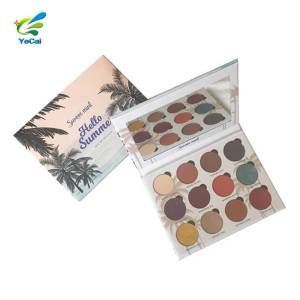 private label custom empty DIY makeup palette for eyeshadow highlighters foundation packaging