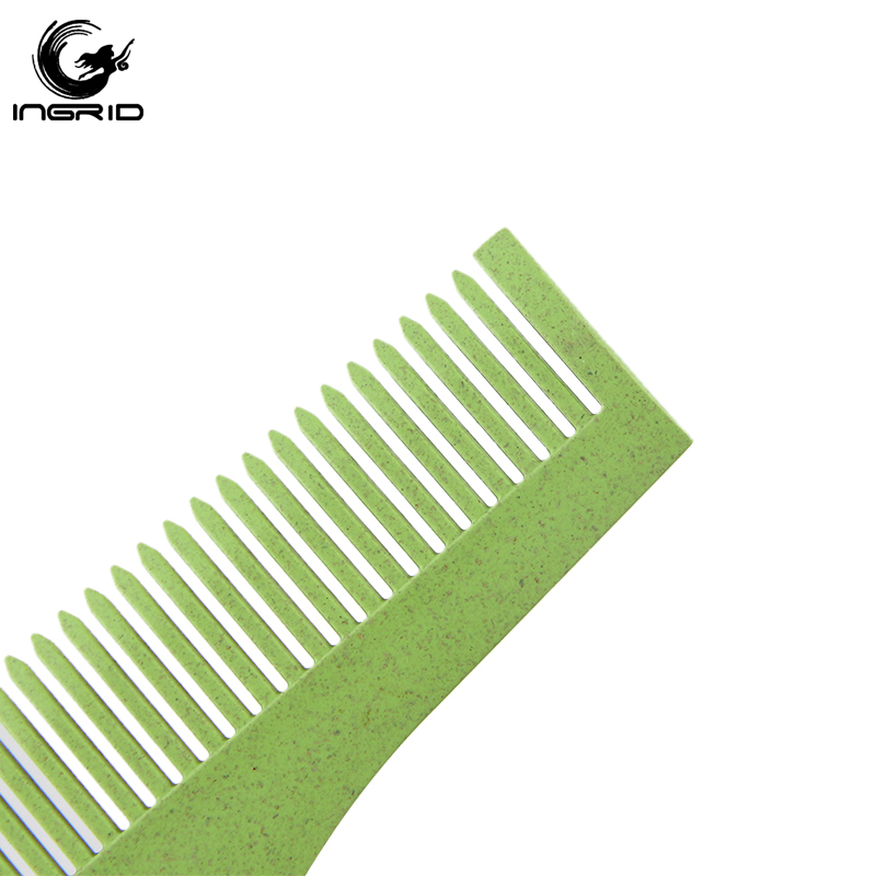 Ingrid Wheat Fiber Beard Straightener Comb Beard Shaping Tool Hair Trim Comb Shaper Template Guide for Shaving