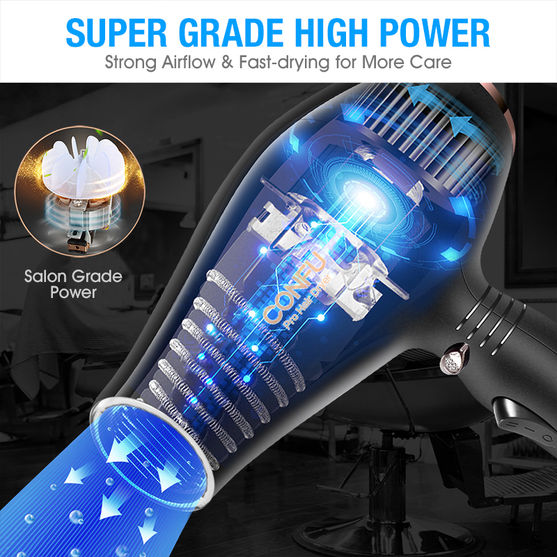 Top Sale Long Life For Hair Salon With AC Motor Hair Dryer Professional KF-5899