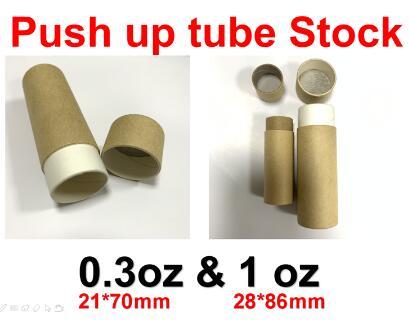 Eco Friendly Cardboard deodorant containers kraft push up paper tubes for deodorant packaging