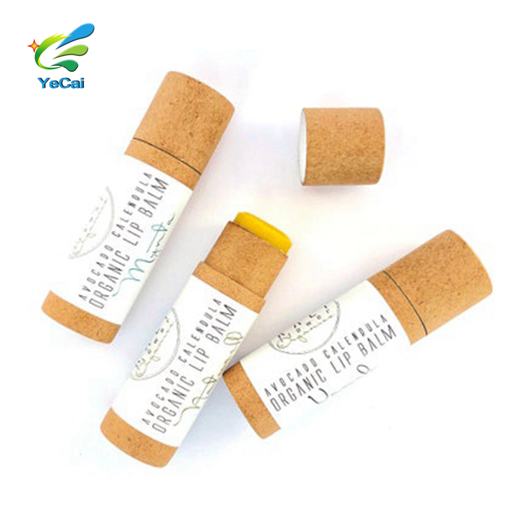 Eco Friendly Cardboard deodorant containers kraft push up paper tubes for deodorant packaging
