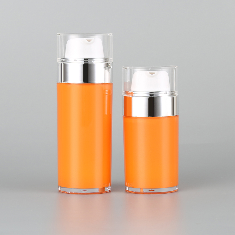 Acrylic airless lotion bottle
