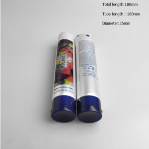 Eco friendly plastic cosmetic facial cleanser cream tubes