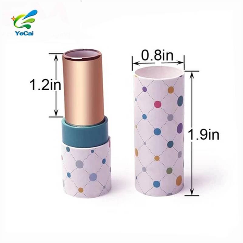 Eco friendly kraft biodegradable lip balm tubes lipstick tube