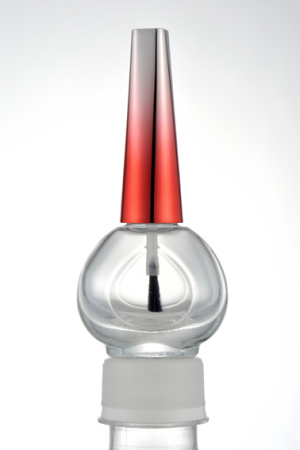 UV metallizing cap with 12ml glass bottle