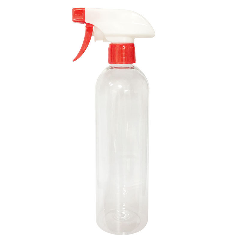 Empty Clear 500ml plastic dispenser pump bottle
