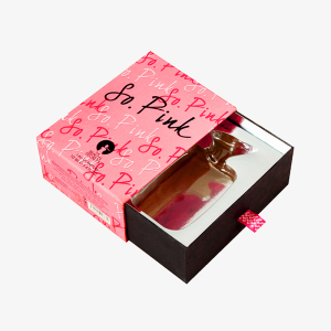 Pink Drawer Style Box for Perfume with Blister Insert 
