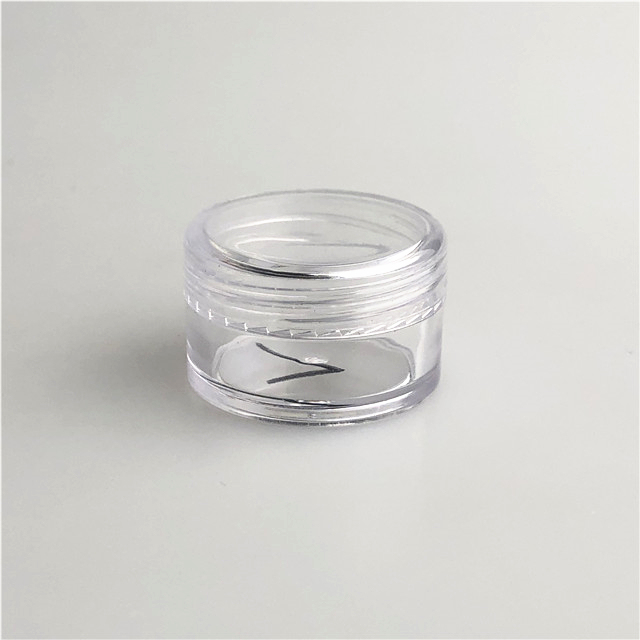 3g  jars with screw lids clear empty jar makeup containers 