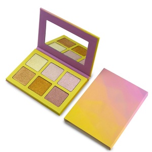 Long Lasting In Stock Custom Private Label Cosmetic Face Makeup Pressed Powder Highlighter Palette